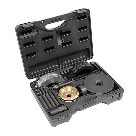 Цена на МАСТАК (100-30016C) Набор оправок для монтажа и демонтажа ступичных подшипников, кейс, 16 предметов