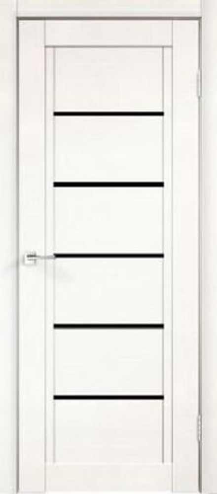 Межкомнатная дверь Velldoris Next 1 PO Лакобель черное Эмалит белый