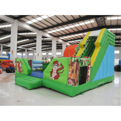 Коммерческий надувной батут-горка "Райский лес"