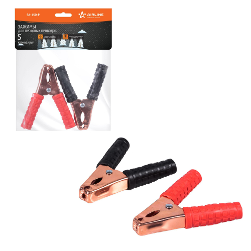 Зажим - крокодил 10 х 9 см 150 А 2 шт. Airline