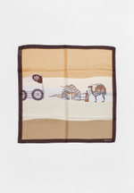 Шелковый платок KERUEN BEIGE 70×70