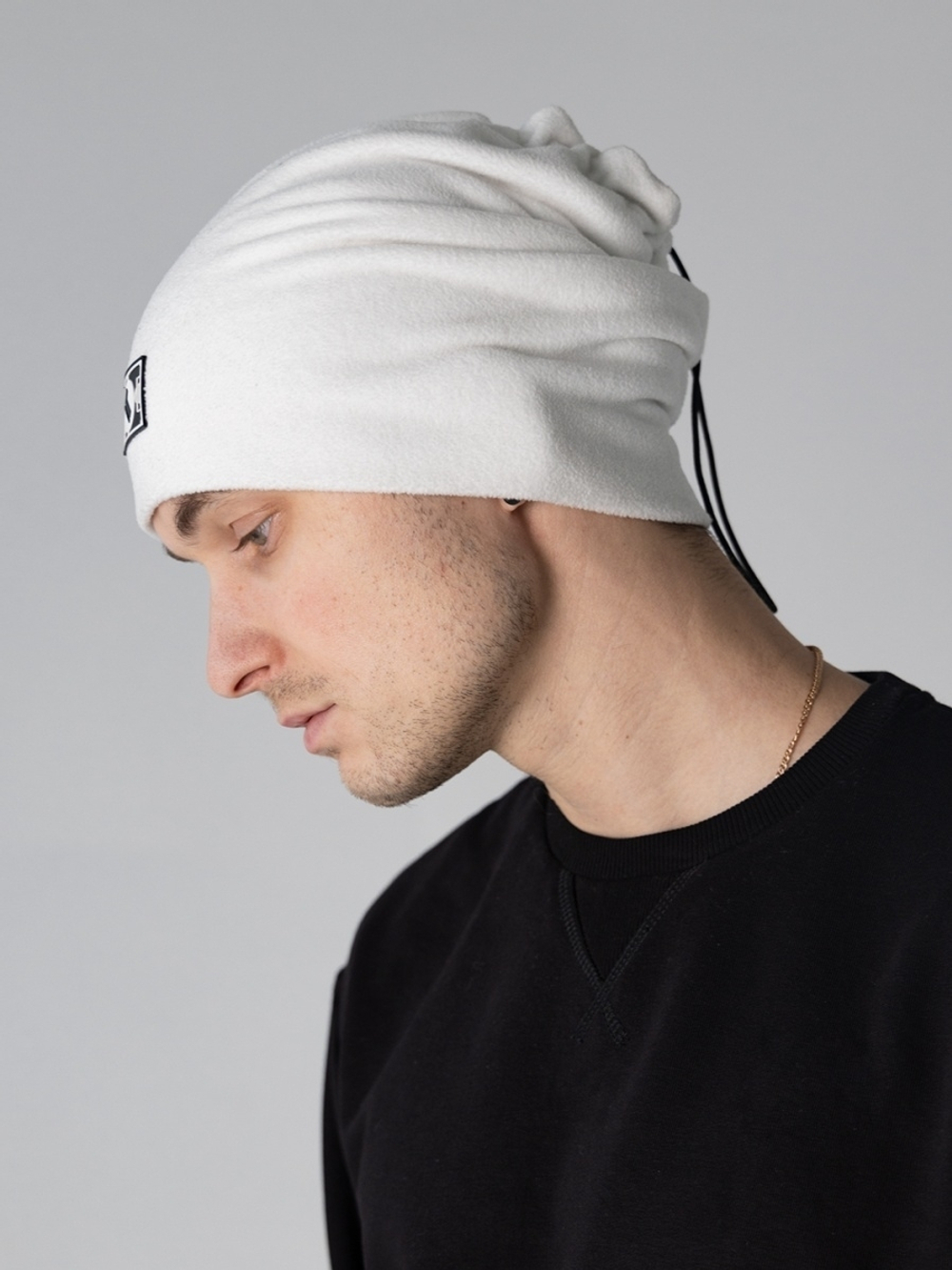 Снуд флисовый белый Город Горький