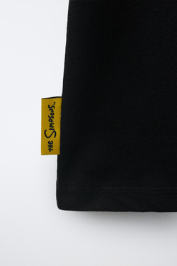 ZARА ФУТБОЛКА THE SIMPSONS ™ MATT GROENING, ЧЕРНЫЙ