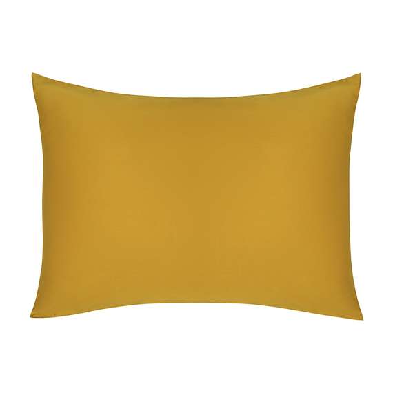 Набор наволочек из премиального сатина горчичного цвета из коллекции essential, 50х70 см