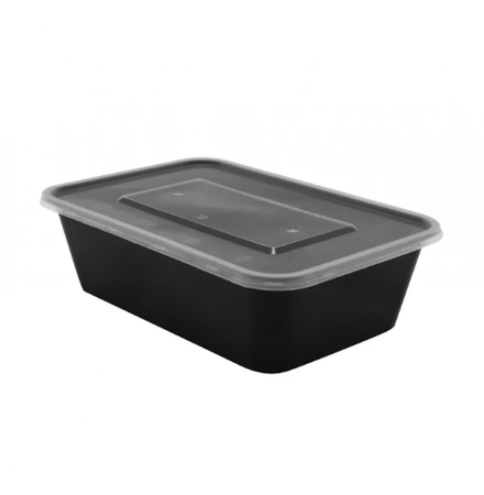 Контейнер PP TaMbien 170х115х55мм 750мл черный с крышкой (300 шт.)