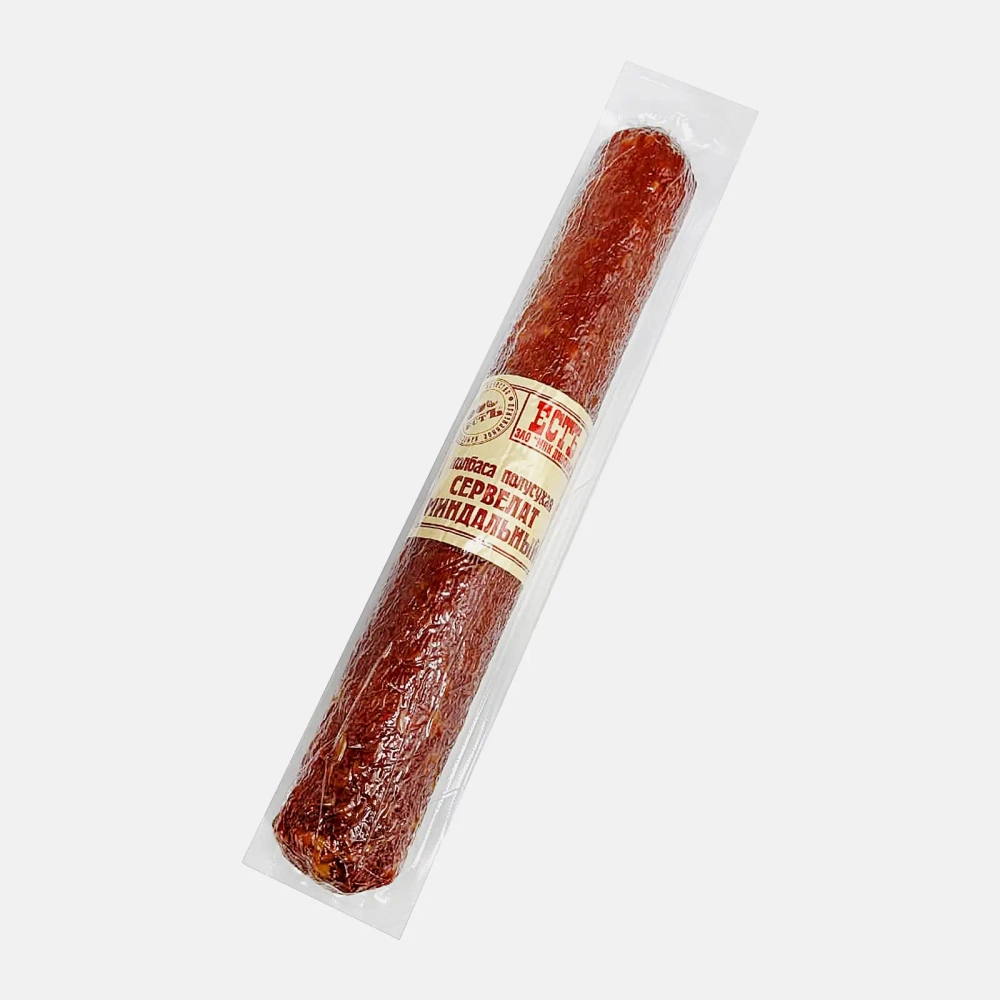 Колбаса Есть Сервелат Миндальный сырокопченая