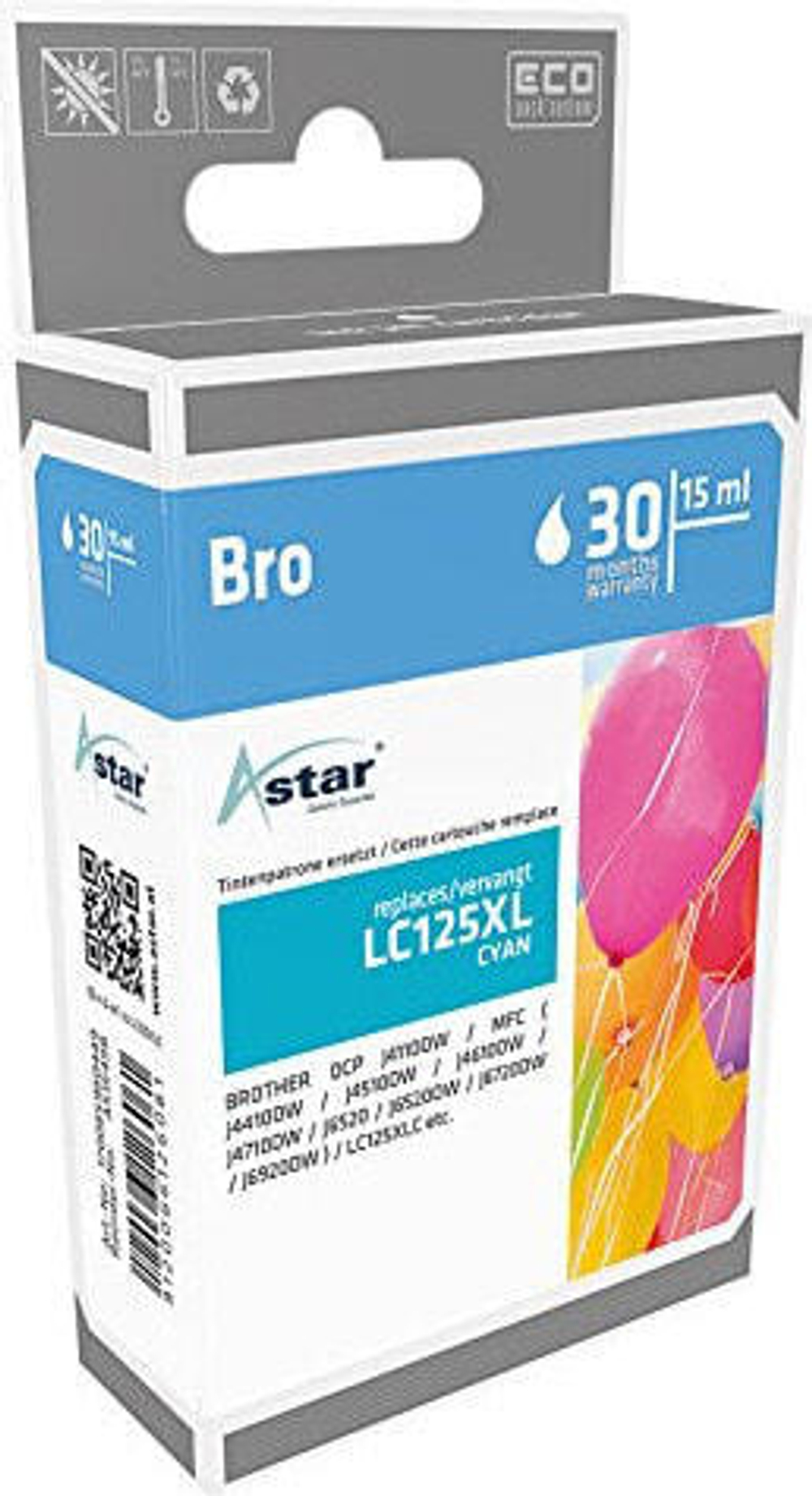 Картридж струйный голубой 1 шт Astar AS15498