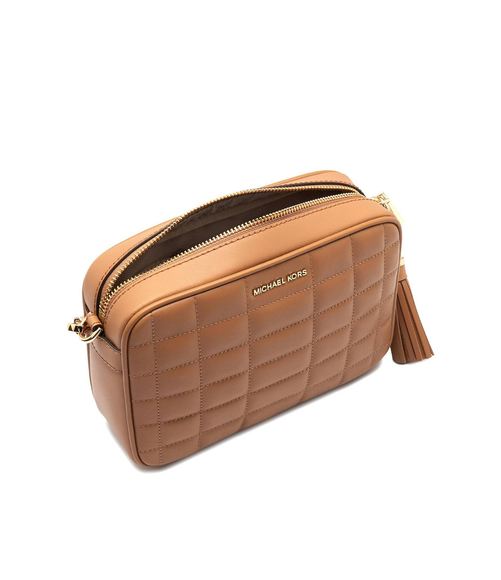 Кожаная сумка-мессенджер Michael Kors - коричневый(32R4GJ6M8L)