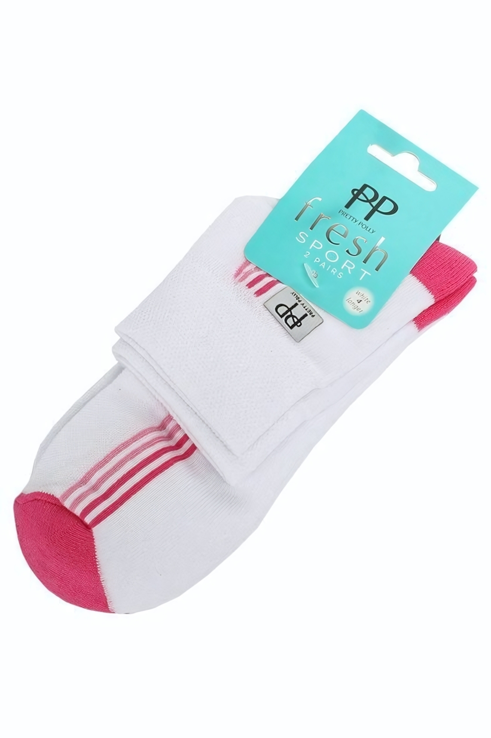 Белые хлопковые носочки (2 пары в упаковке) (Размер: S-M-L) (Цвет: белый)