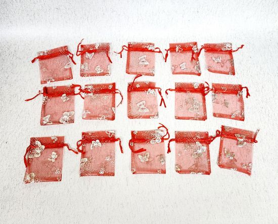 Мешок для подарков бирюза 20 шт