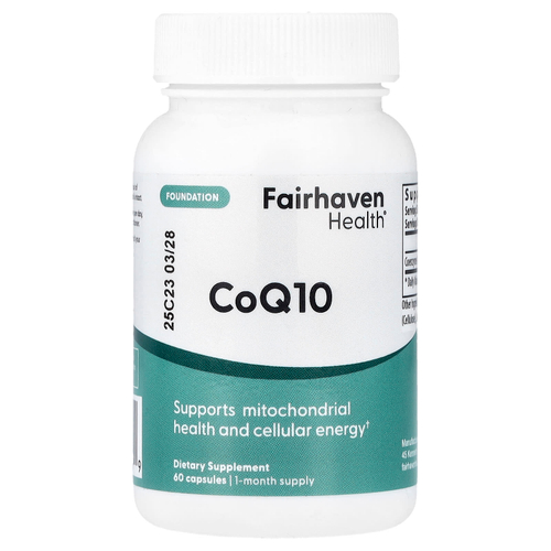 Fairhaven Health, коэнзим Q10, 60 капсул (100 мг в 1 капсуле)