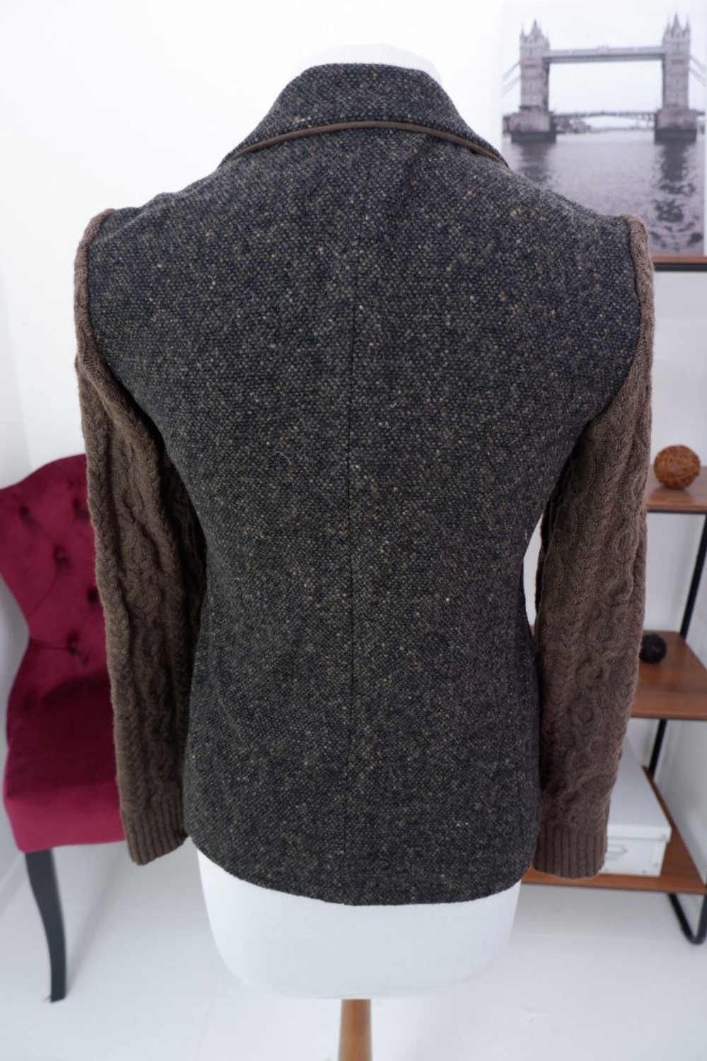 Жакет комбинированный 40 размер