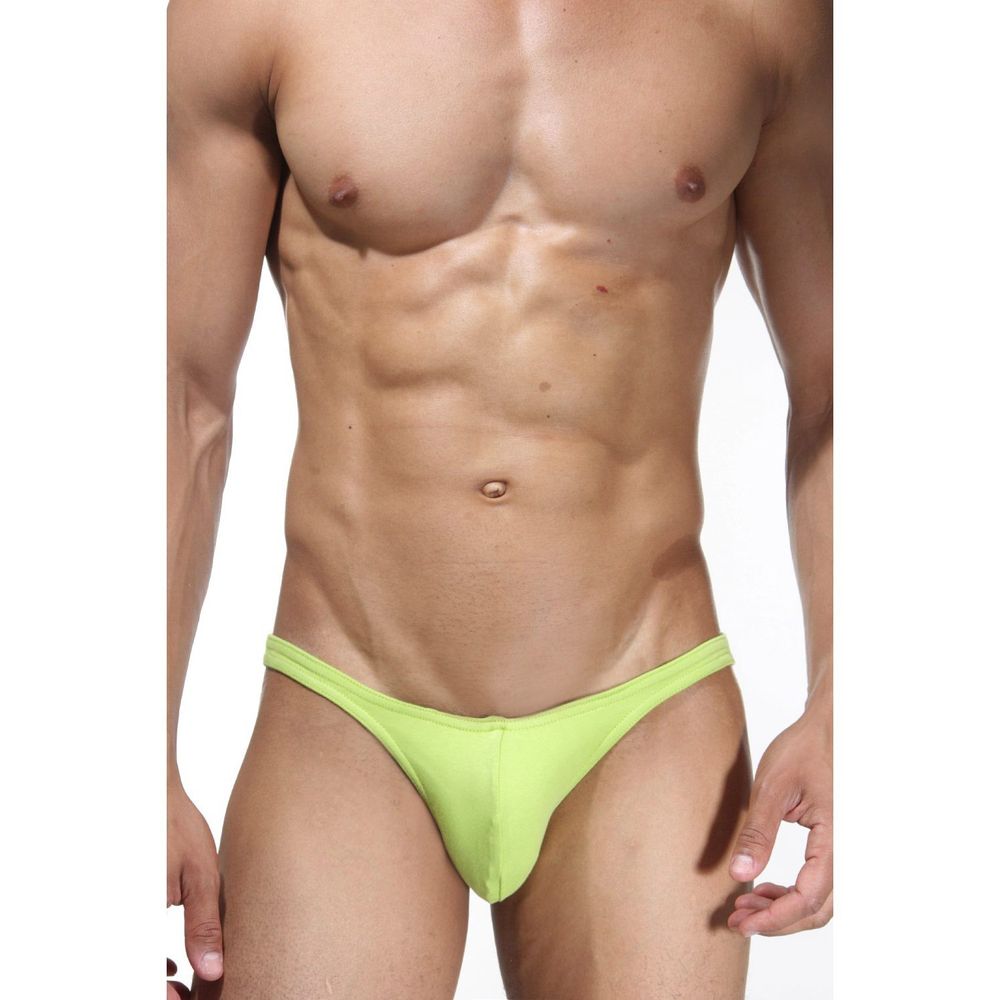 Мужские трусы слипы салатовые DARKZONE DZN6416
