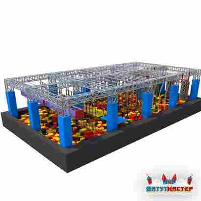 Детский ниндзя парк «Маленькие ниндзя», 22×8×3 м