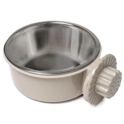 Миска подвесная с пластиковым держателем "Прохлада", серая, 0,365л, Triol