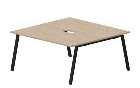 Составной стол Arena на 2 рабочих места 1580х1566х750мм (2 эргономичных выреза)