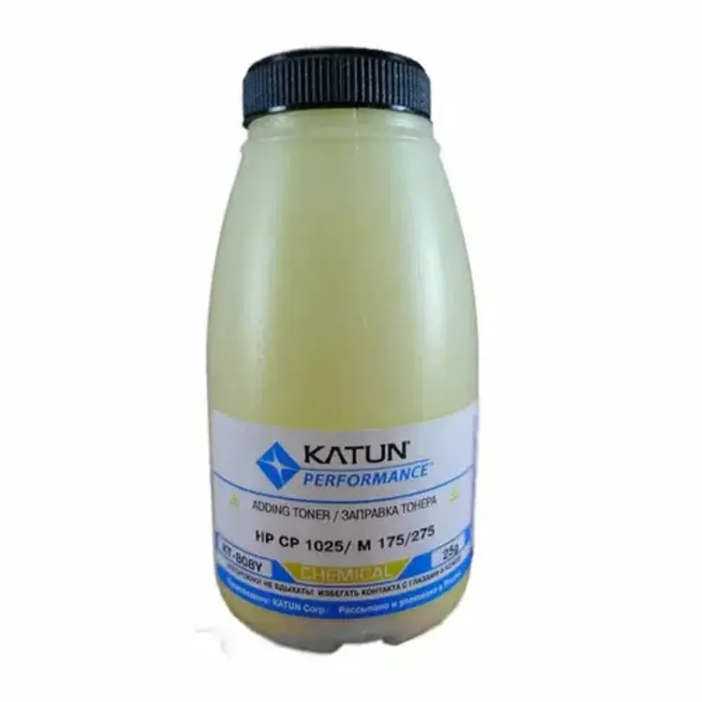 Тонер для картриджей CE312A Yellow, химический (фл.25г.) (Katun) фас.Россия