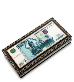 Народные промыслы ШК-11/ 5-T Шкатулка-купюрница в технике декупаж (8х17х4)