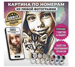 Картина по номерам 30Х40 QBRIX