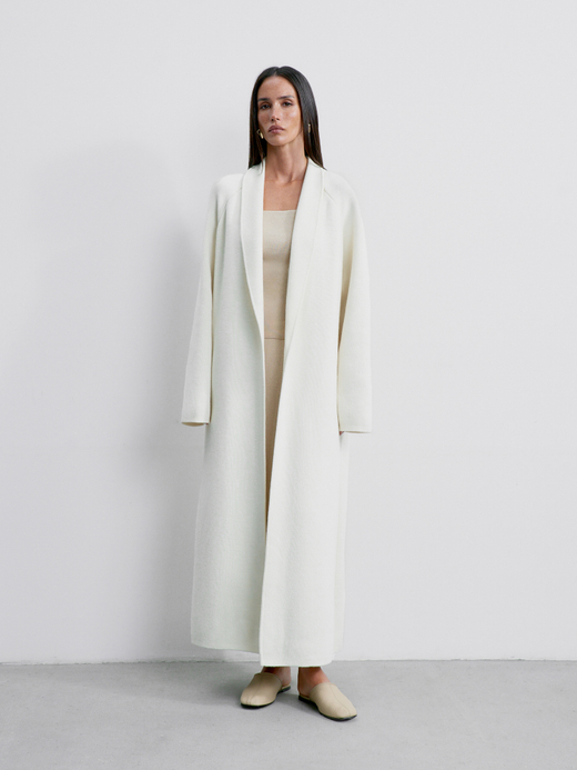 Кардиган-пальто SEVARA, молочный