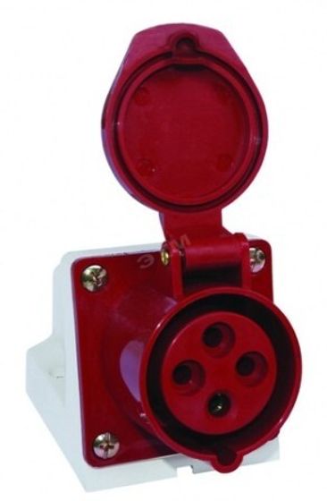 Розетка наружной установки IP67 16А 3Р+РЕ+N 380В TDM