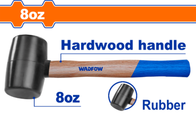 Киянка резиновая 220 гр (10/40) WADFOW WMB7301