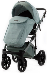 Детская коляска Adamex Nola Natura 2 в 1 N-8-MINT (МЯТА + МЯТА КОЖА)