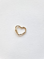 0306-1 Карабин винтовой "Сердце", позолота