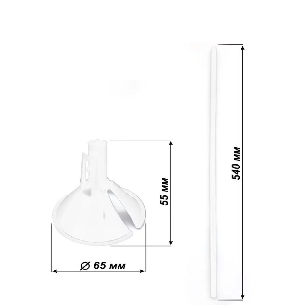 Набор палочка+насадка, макси, Белый