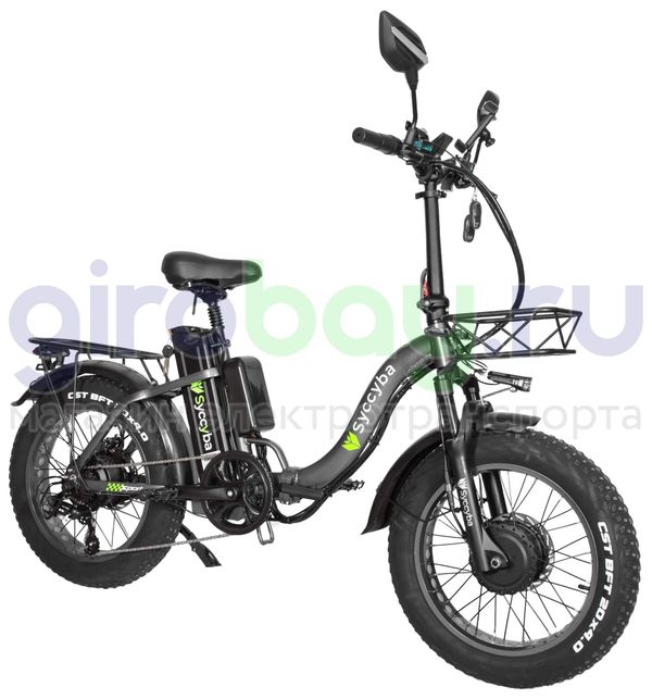 Электровелосипед Syccyba F11 Pro Dual 48V/15Ah (полный привод) - Серый обод фото №2