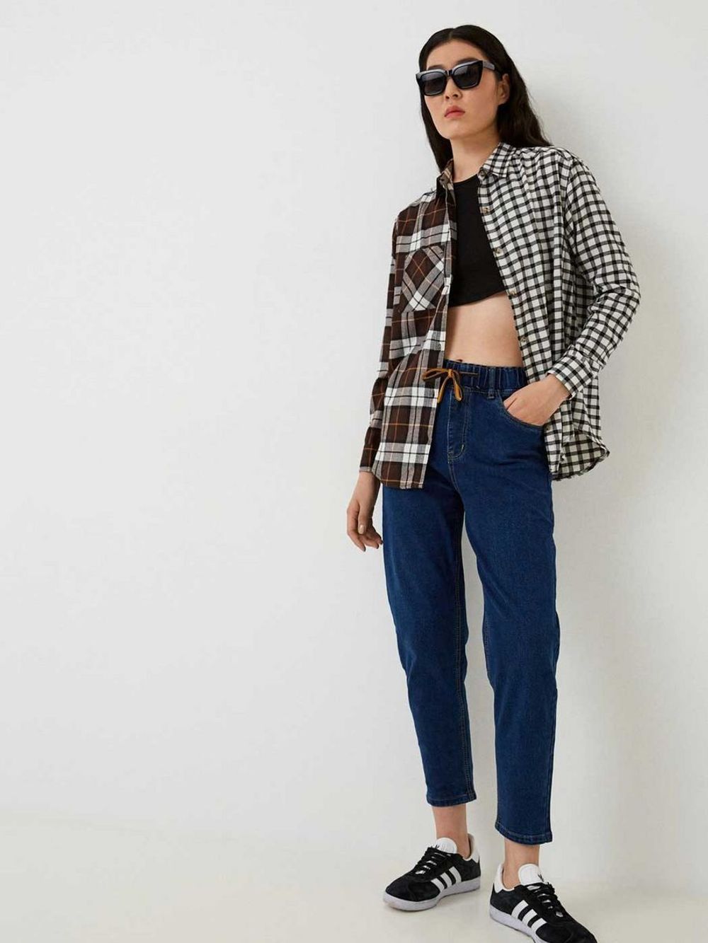 Джинсы на резинке больших размеров