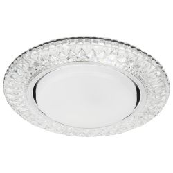 Светильник встраиваемый cо светодиодной подсветкой ЭРА DK LD23 SL/WH под лампу GX53 прозрачный | Встраиваемые LED светильники