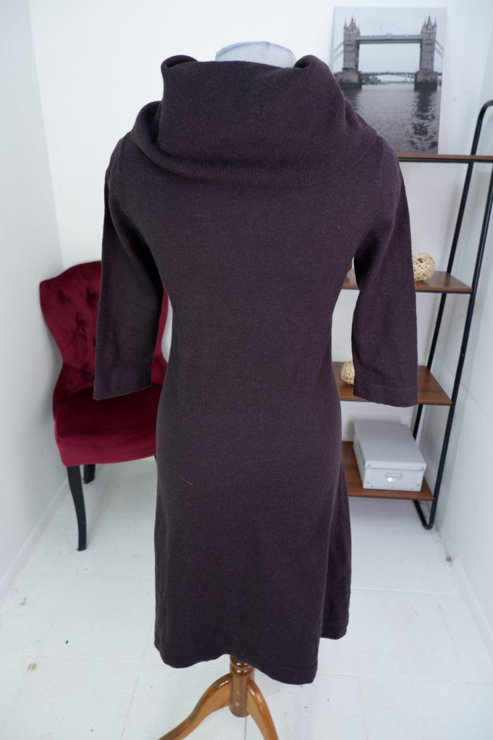 Платье Zarina с шерстью вязаное 44 размер