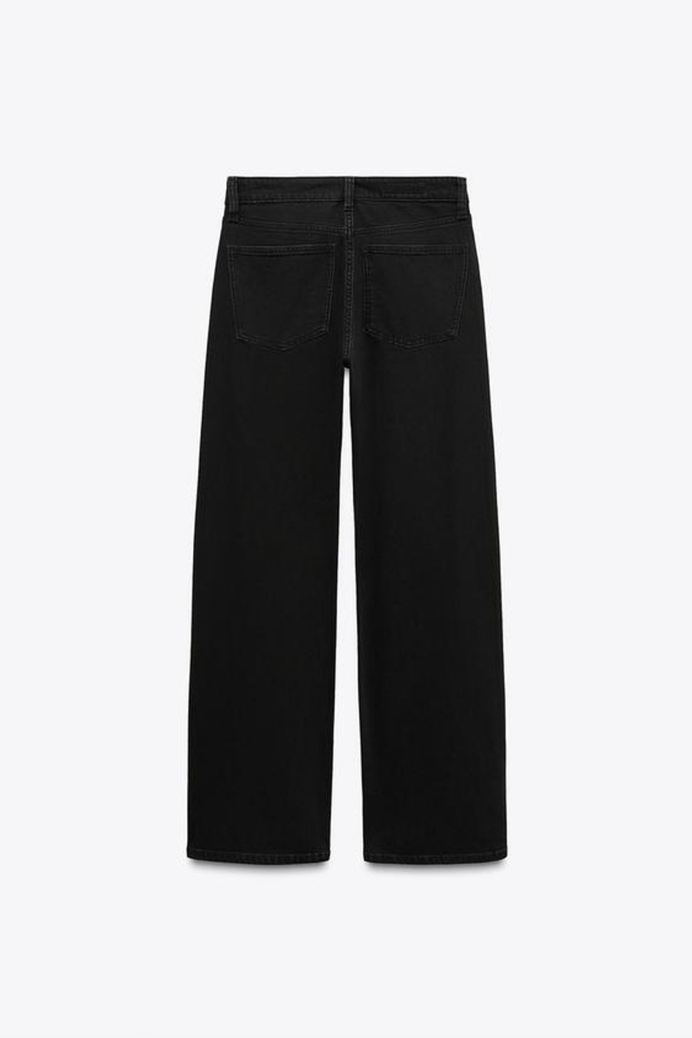 ZARA ДЖИНСЫ TRF SLOUCHY СО СРЕДНЕЙ ПОСАДКОЙ, ЧЕРНЫЙ