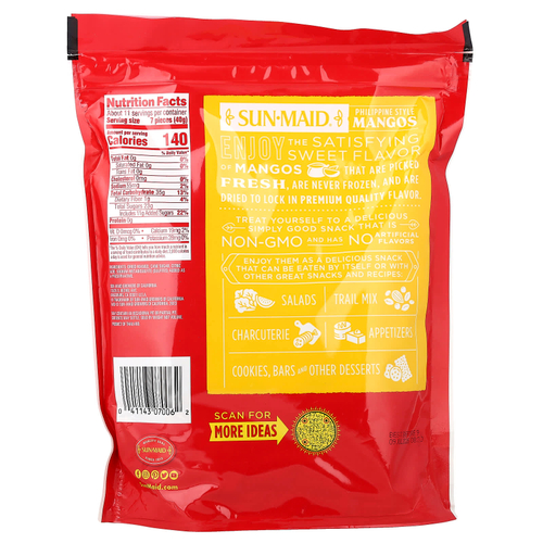 Sun-Maid, сушеное манго, 425 г (15 унций)