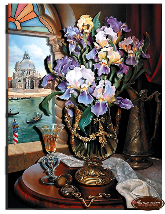 Папертоль РТ150067 "Роскошь ирисов" 30*40см.