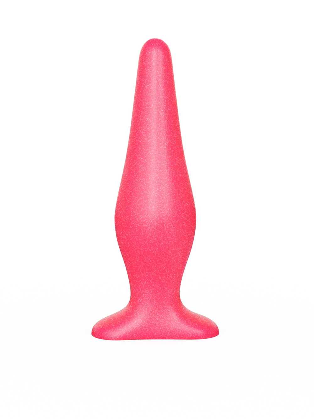 Розовая анальная пробка с узеньким кончиком - 14 см.