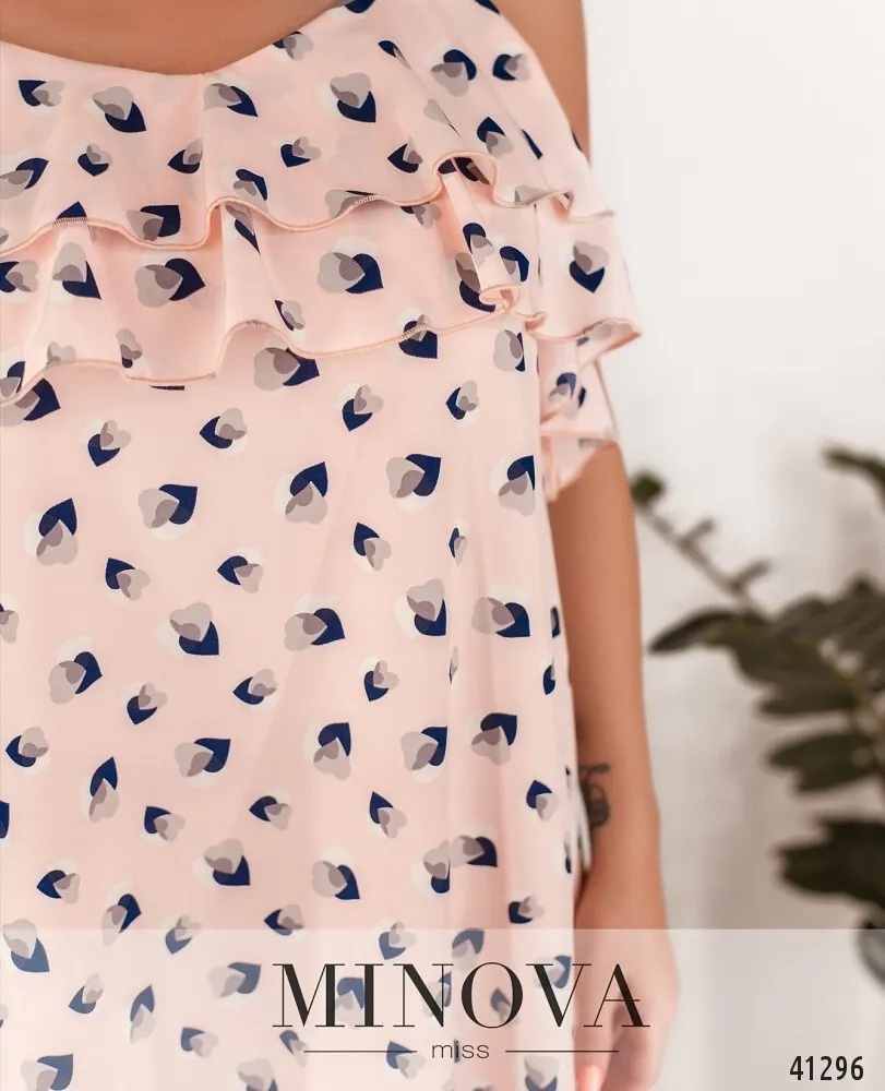 Платье 8627-пудра Minova