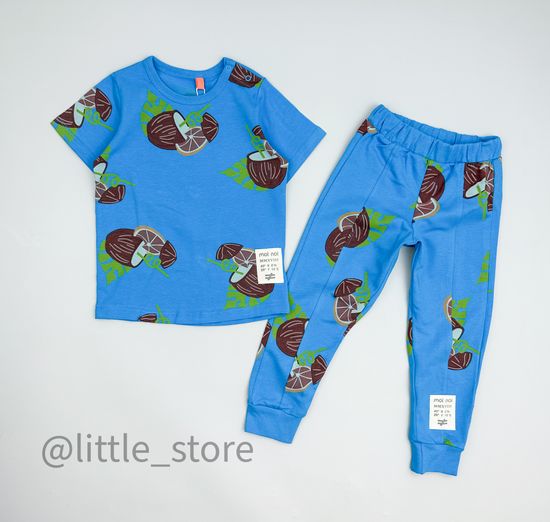 Комплект хлопковый Moi Noi, Кокосы на ярко-синем