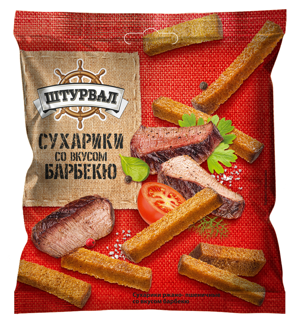 Сухарики ржаные  барбекю 40г (32шт) ****м