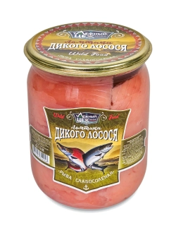 "ЛОМТИКИ ДИКОГО ЛОСОСЯ" ТАЁЖНЫЙ ЦЕХ филе кеты без шкуры 0,5 кг