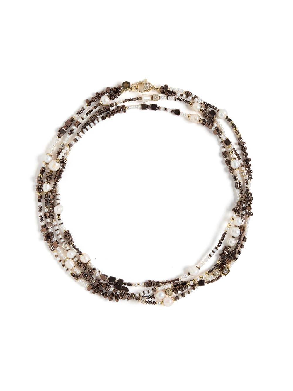 Колье "Hematitte glamour" Gold