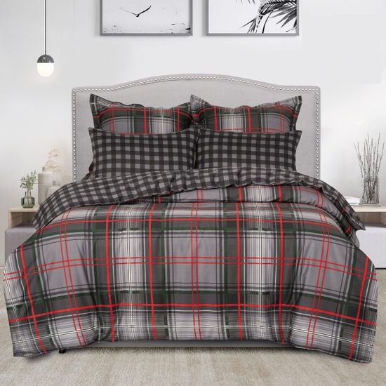 Семейный комплект постельного белья Бостон сатин