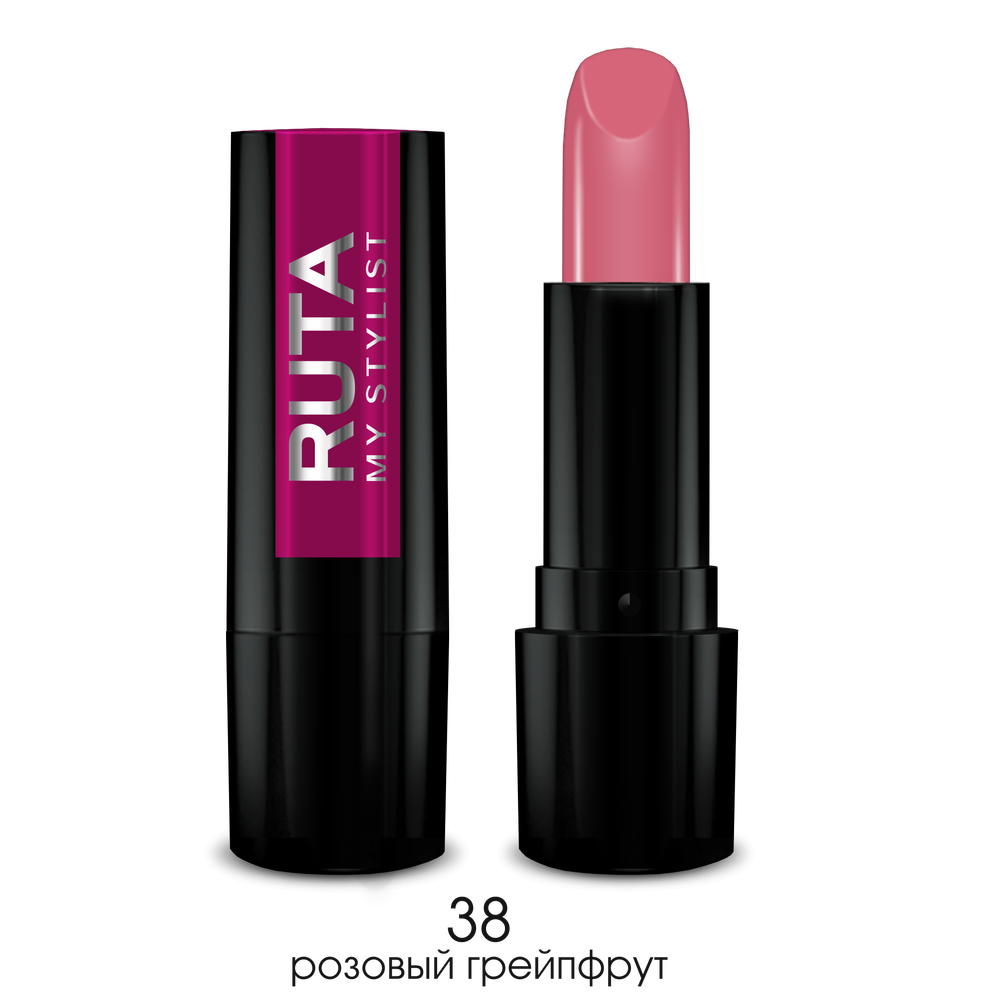 Ruta Помада для губ Glamour Lipstick, тон №38, Розовый грейпфрут, 4,5 гр