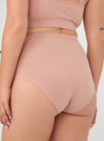 Высокие гладкие бесшовные трусики (Размер: 3X) (Цвет: белый)