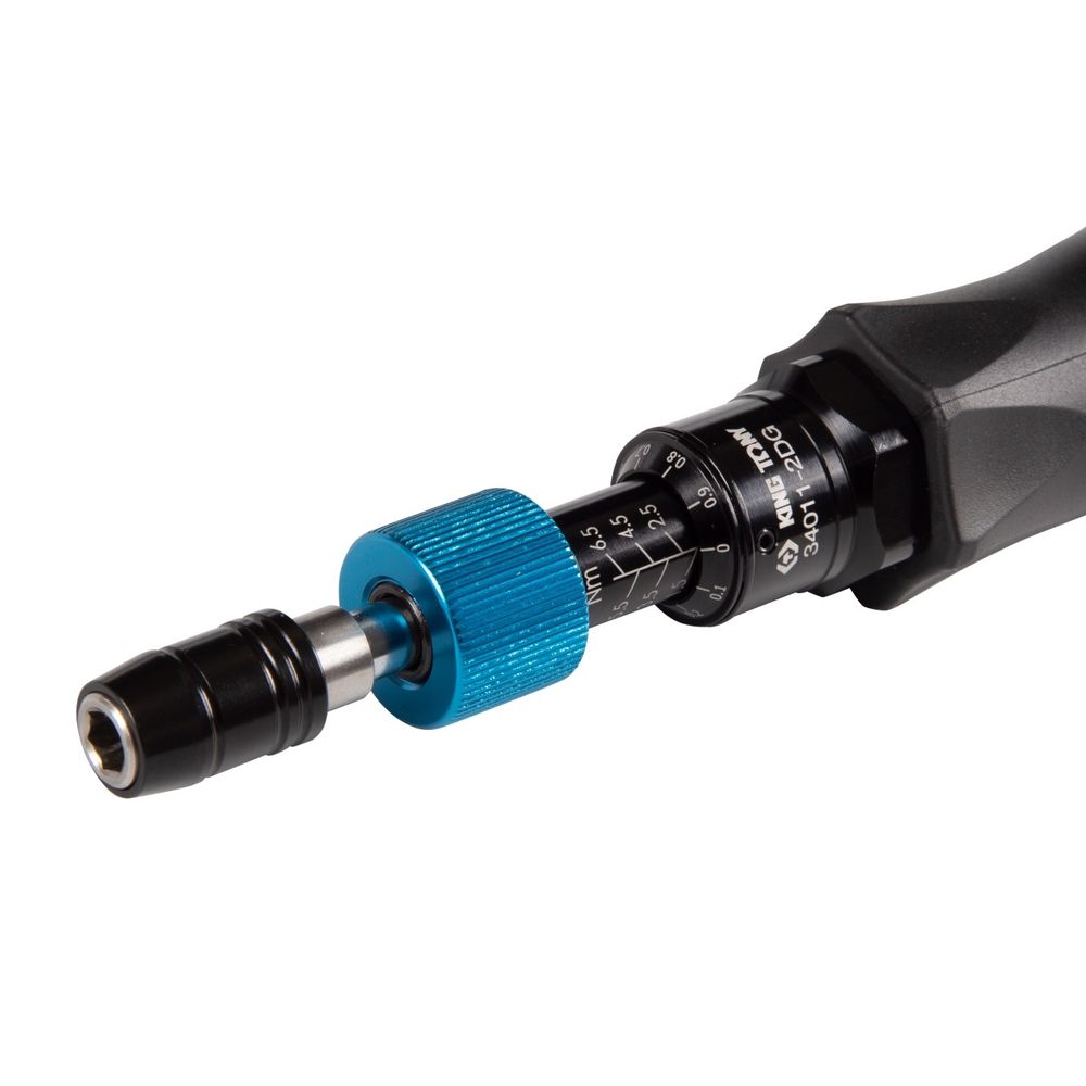 KING TONY (34011-2DG) Динамометрическая отвертка серии "Bit", 1/4", 1,5-6,5 HM