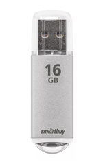 SmartBuy Флешка 16 Гб USB 2.0 Smartbuy V-Cut Серебряная