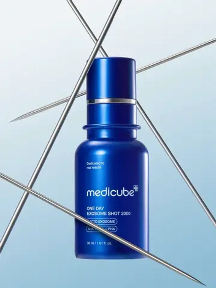 Medicube Сыворотка-бустер с экзосомами и спикулами для сужения пор One-Day Exosome Shot Pore Ampoule 2000 30 мл