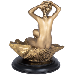 Подставка для украшений Девушка на ракушке Бронза