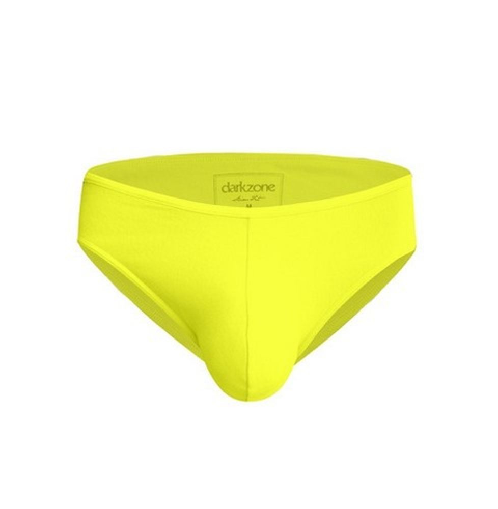 Мужские трусы слипы бирюзовые с черной окантовкой E5 Underwear Cotton